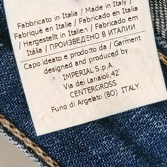 Please Denim Ribbed and Distressed with Metallic Star Size Medium - Picture 12 of 12